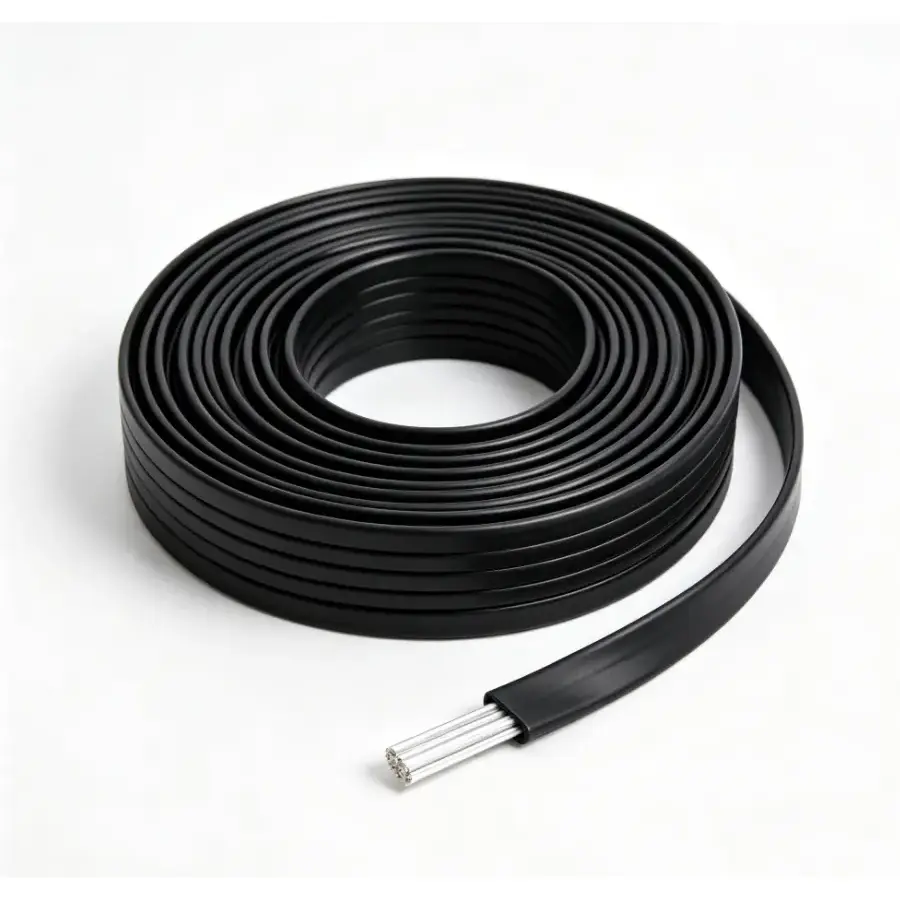 Sârmă plat izolată din PVC din aluminiu