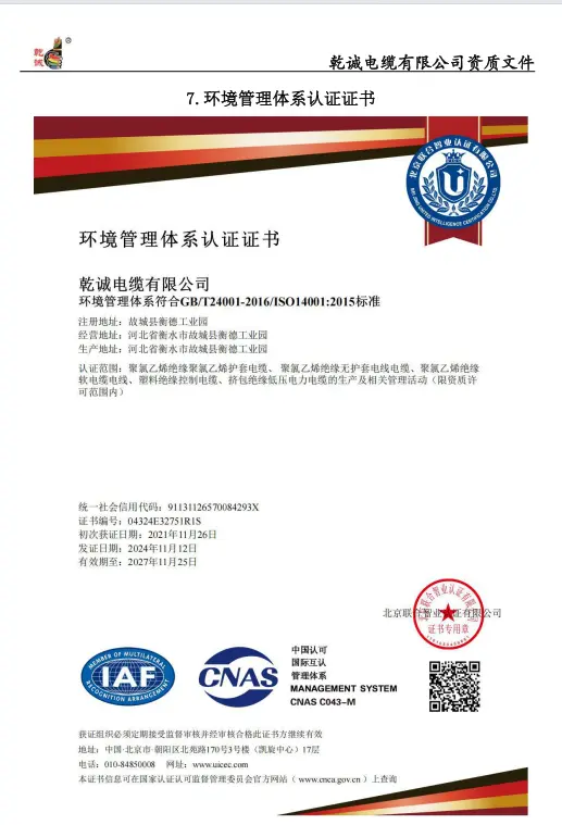 Copper PVC FR Low Voltage Power Cable